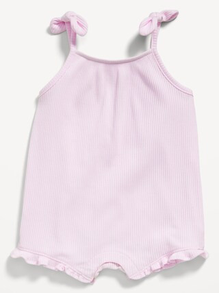 Sleeveless Tie-Knot Graphic One-Piece Romper for Baby | Old Navy | Old Navy (US)