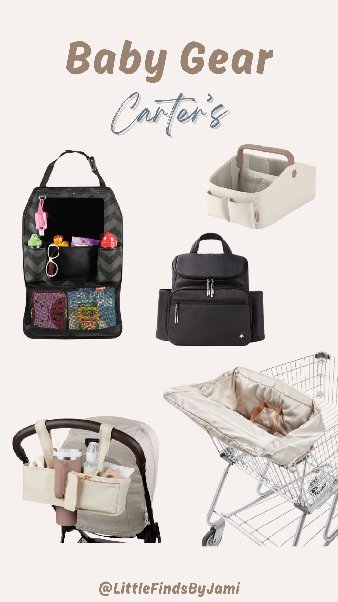 Baby gear favorites. Stroller accessories. Car organizer for toddlers and babies. Diaper bag. Baby shower gift idea. Fun mom finds. Carter's. Essentials. Basics. Must have. 

 

#LTKTravel #LTKBaby #LTKBump