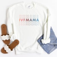Ivf Mama Sweatshirt Hoodie Shirt, Cute Warrior, 1 in 8, One in Eight, Infertility Miscarriage, Ivf G | Etsy (US)