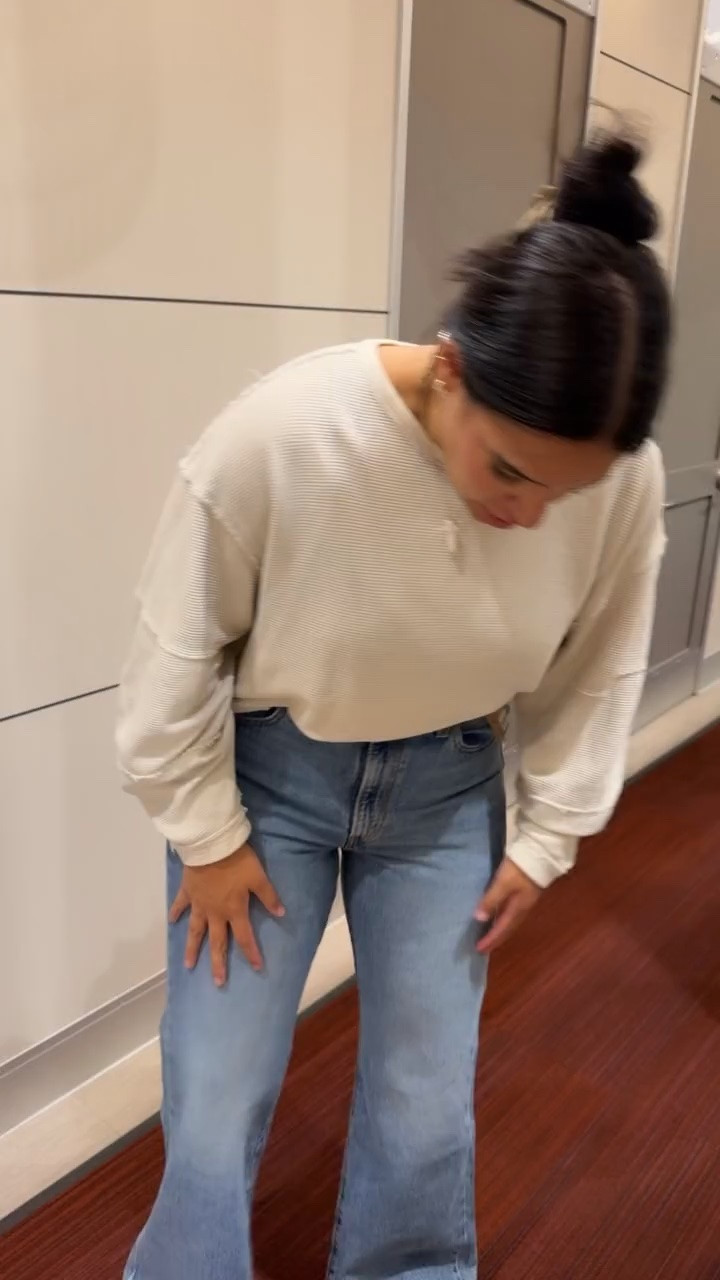 Libby got these jeans and they are so cute! They fit tts.

#LTKMidsize #LTKSaleAlert