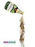 Champagne Bottle Tassel Balloon, Wedding Toast Photo Booth Prop, Gold and Champagne Backdrop, Pop Cl | Amazon (US)