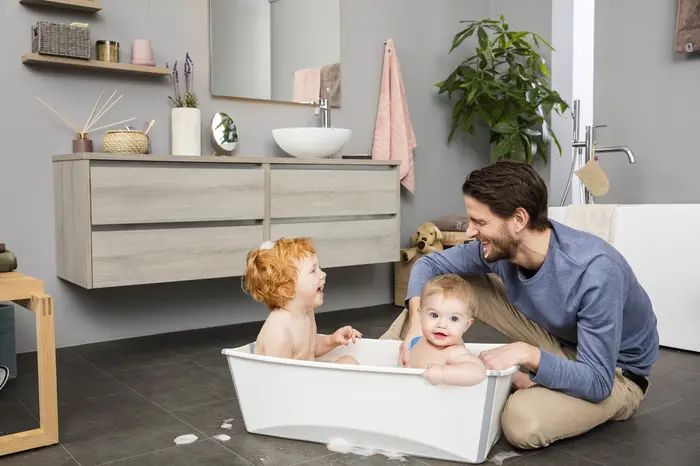 Flexi Bath® Extra Large Foldable Baby Bath Tub with Temperature Plug & Infant Insert | Nordstrom