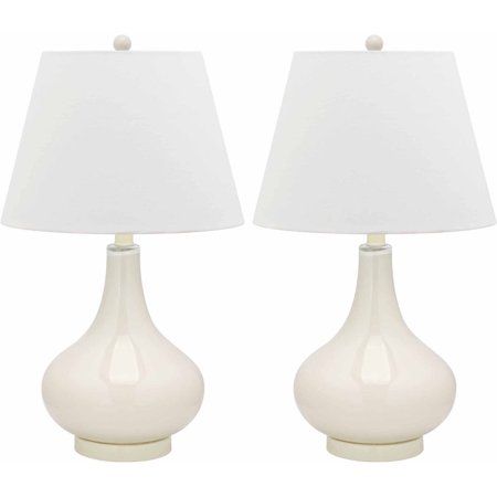 Safavieh Amy Gourd Glass Lamp with CFL Bulb, Multiple Colors, Set of 2 | Walmart (US)