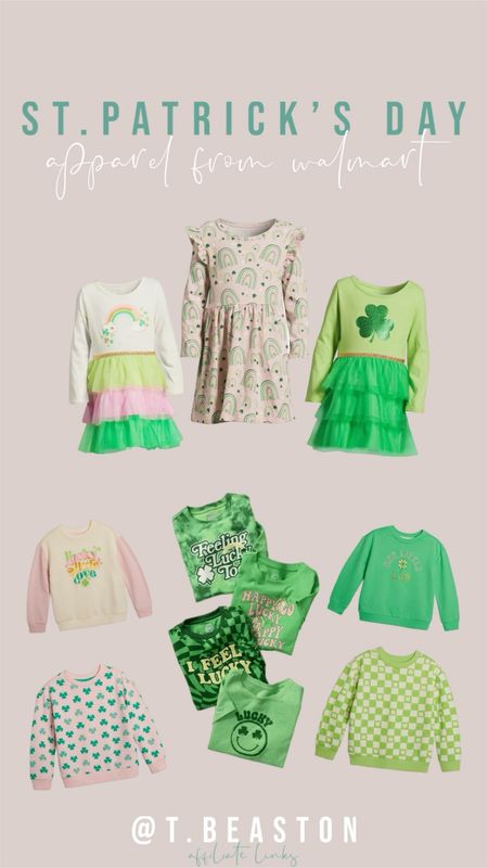 St Patrick’s day apparel for kids from Walmart! 

#LTKSeasonal #LTKbaby #LTKkids