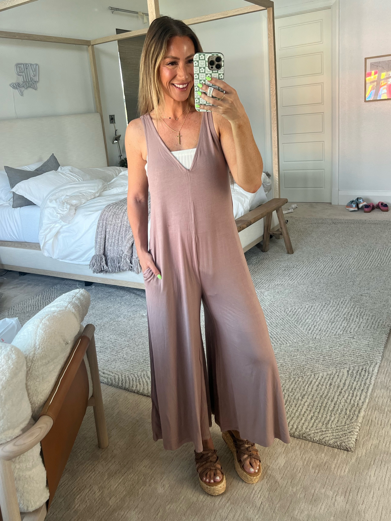 Huge markdowns! my jumpsuits $48 but $20 during the sale! TTS wearing small 
