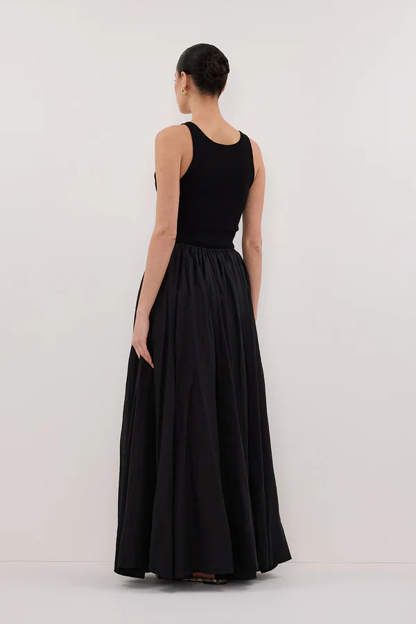 LAYNE BLACK RAMIE MAXI SKIRT | DISSH