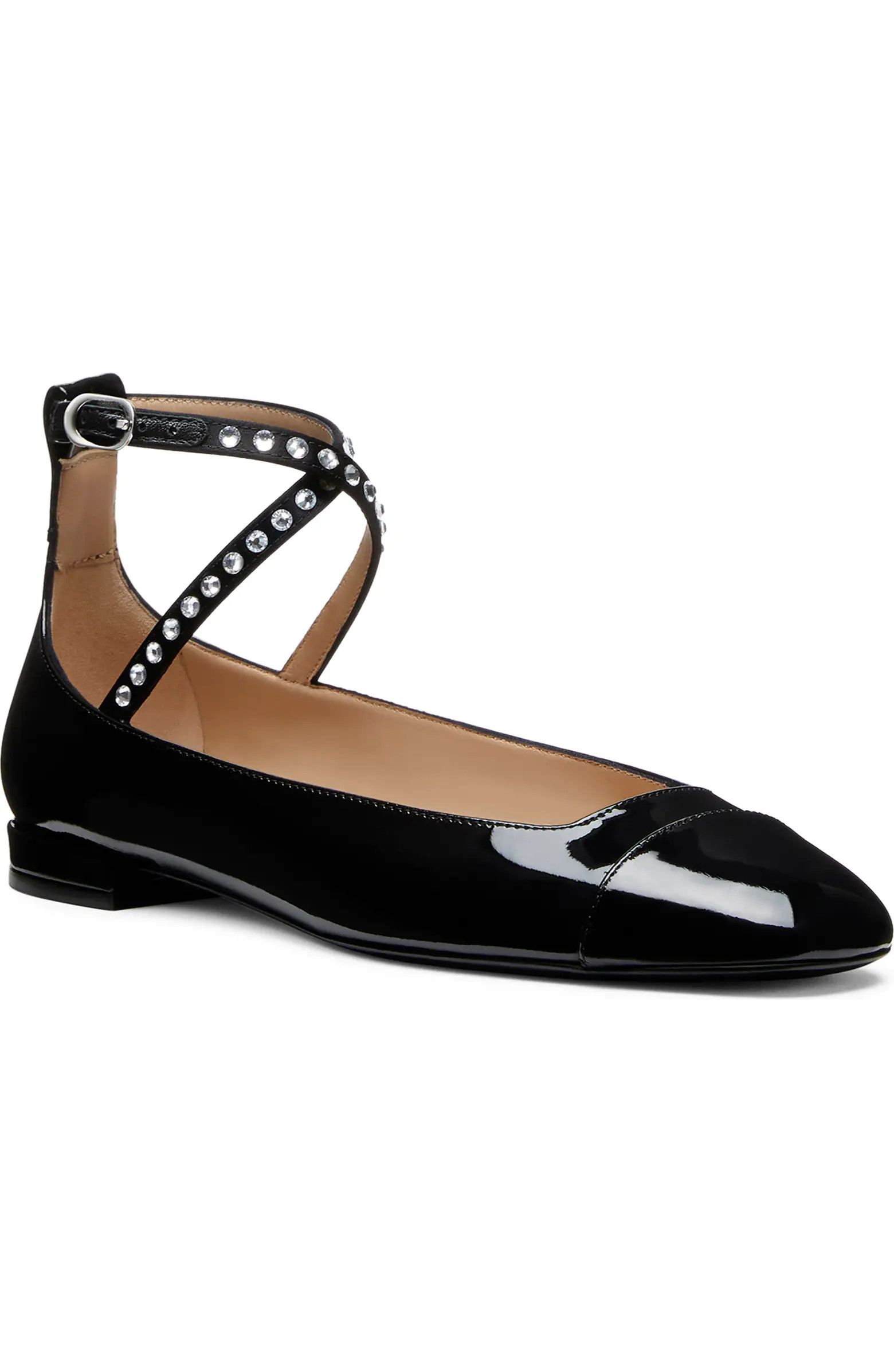 Stuart Weitzman Eden Crystal Embellished Flat (Women) | Nordstrom | Nordstrom
