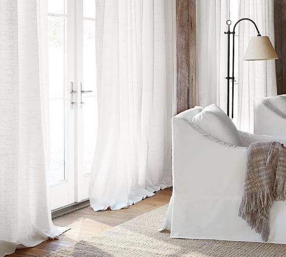 Emery Linen/Cotton Rod Pocket Curtain | Pottery Barn (US)