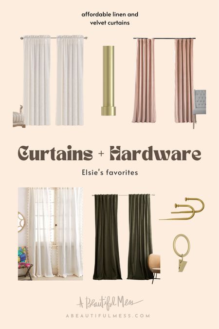 Elsie’s favorite curtains and hardware! 

#LTKunder100 #LTKhome