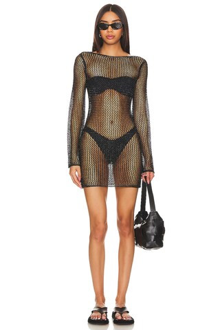 Gaia Mini Dress in Black | Revolve Clothing (Global)