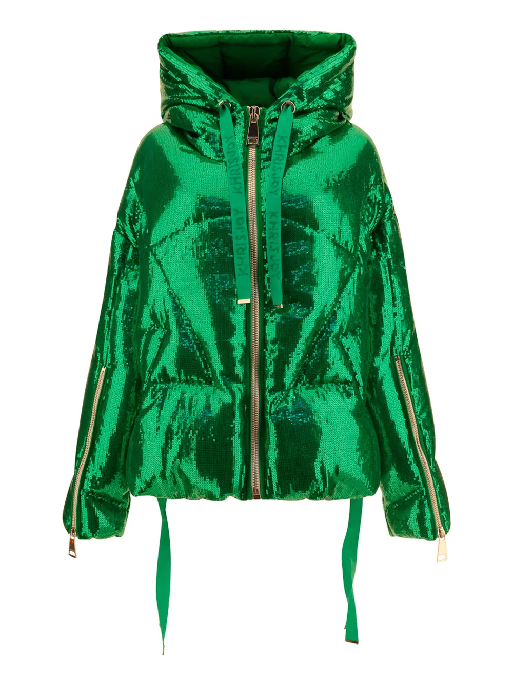 Khrisjoy Puff Khris Iconic Glitter Down Jacket | Cettire Global