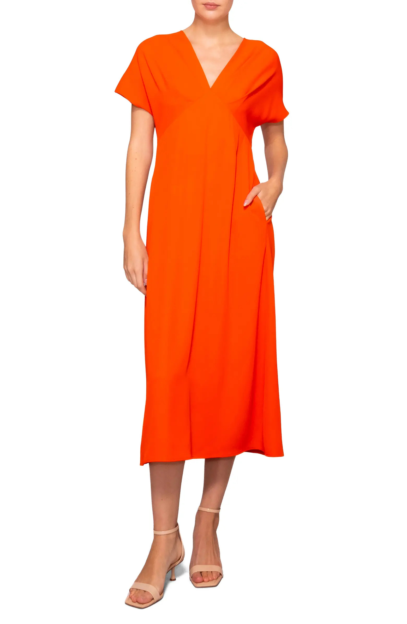 V-Neck Empire Waist Dress | Nordstrom