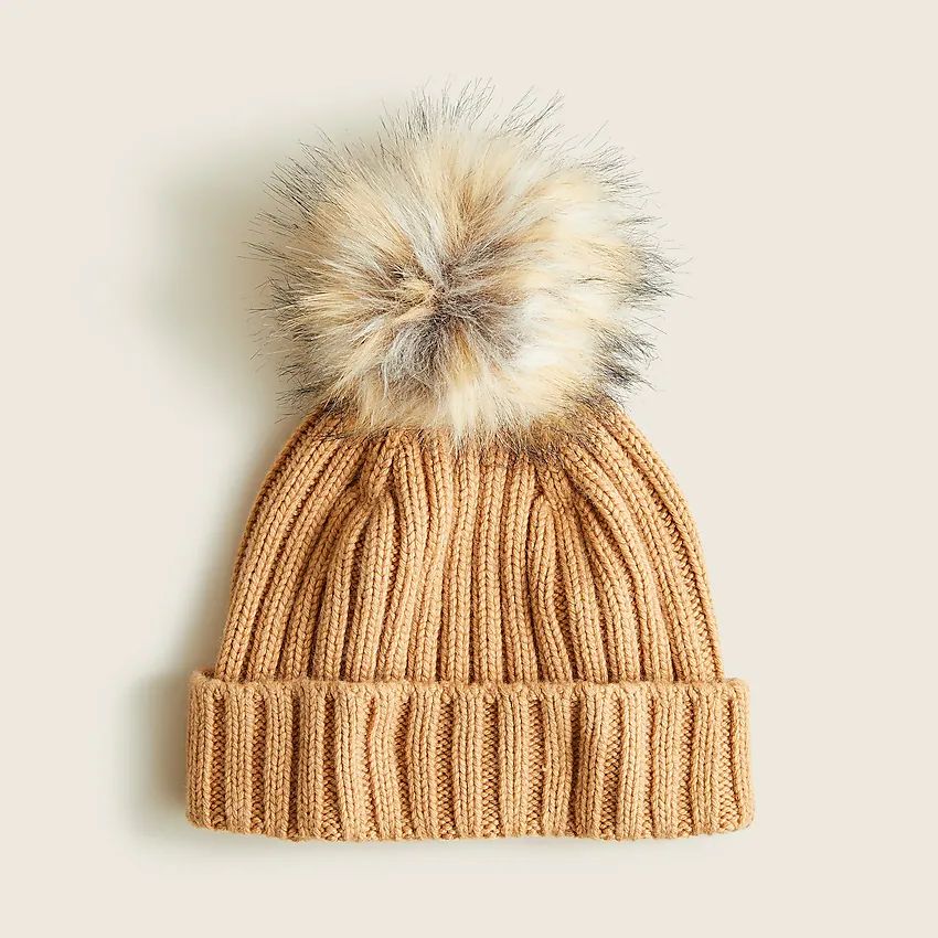 Ribbed pom-pom beanie | J.Crew US