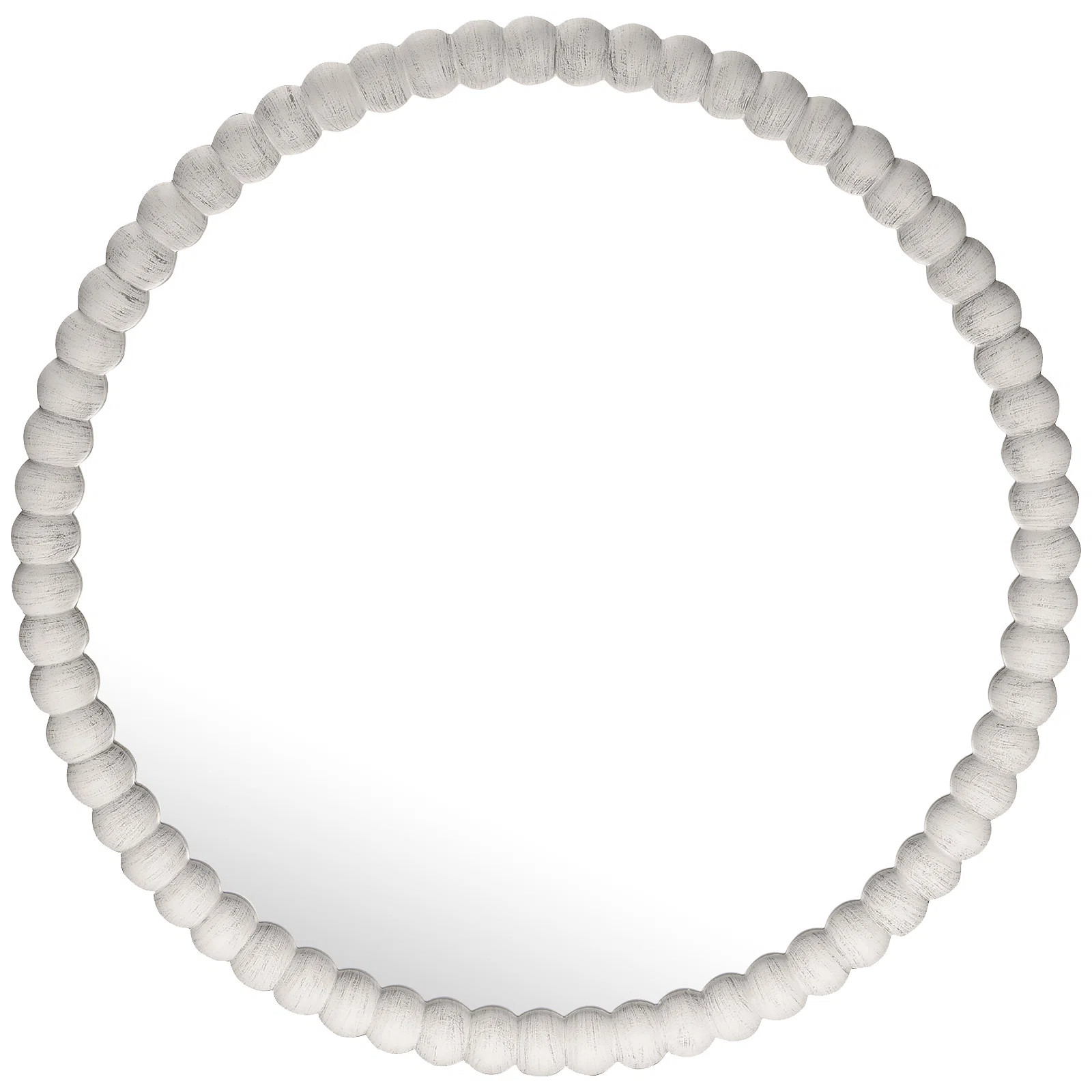 Dakota Fields Wood Framed Beaded Decorative Round Mirror for Bathroom,Bedroom | Wayfair | Wayfair North America