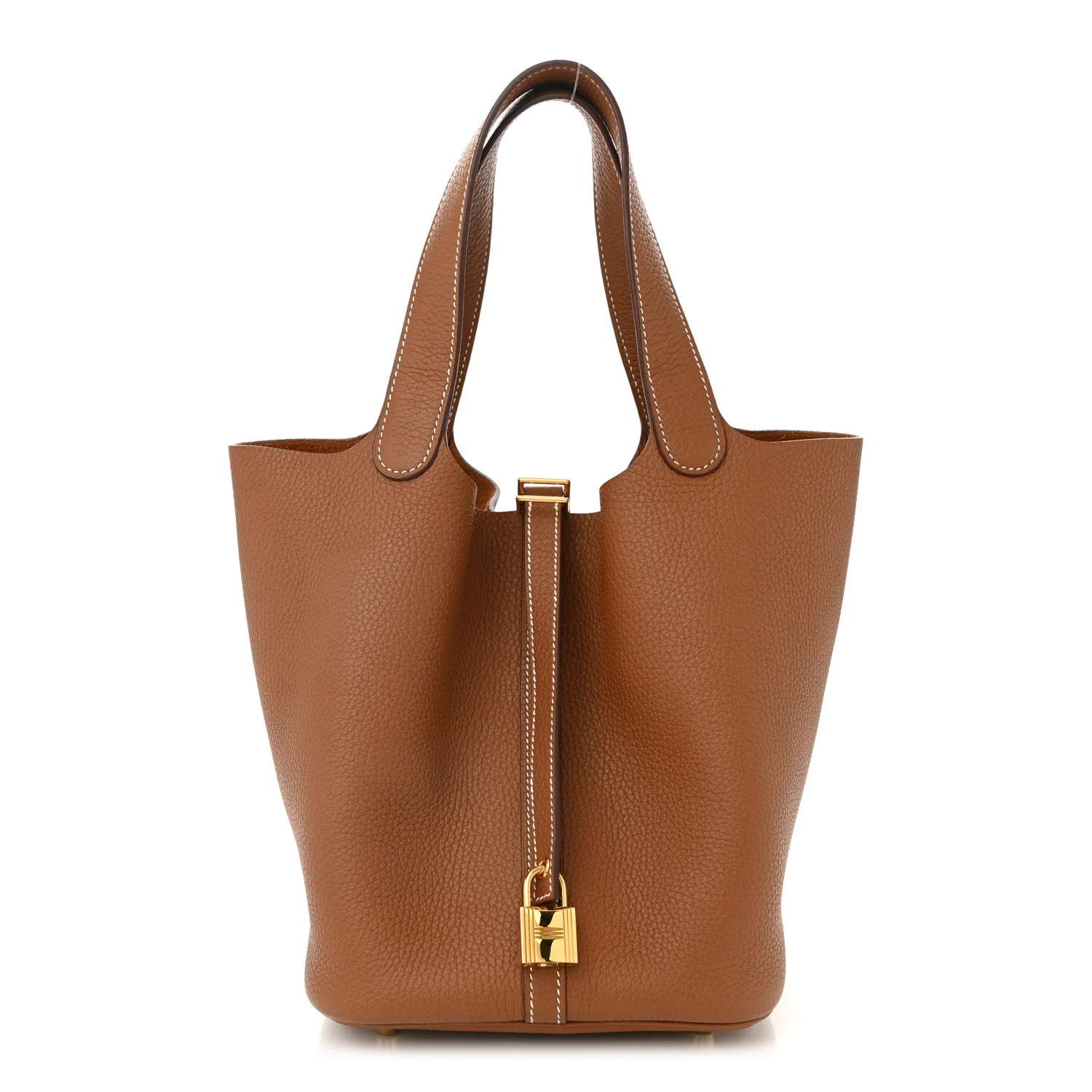 Hermes Taurillon Clemence Picotin Lock 22 MM Gold 1731616 | FASHIONPHILE (US)