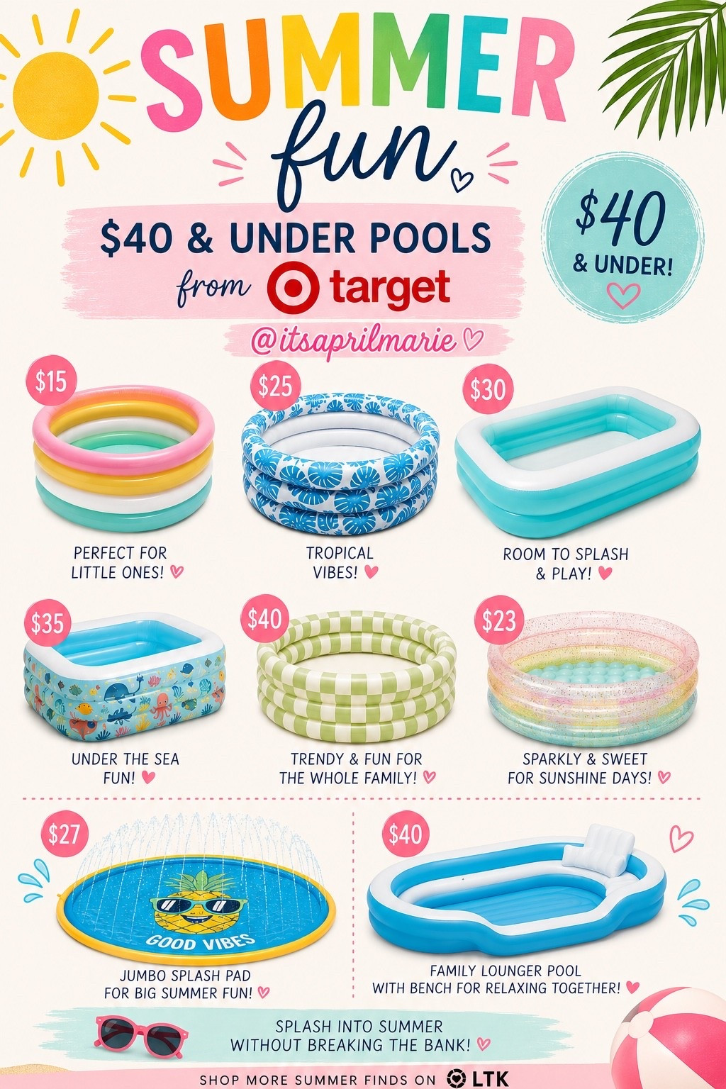 Fun & AFFORDABLE inflatables for summer fun! 💦😍☀️🔗#LTKpool #LTKsummer #LTKswim #LTKfun #LTKkids #LTKmom #LTKtarget

#LTKKids #LTKSwim #LTKmomlife