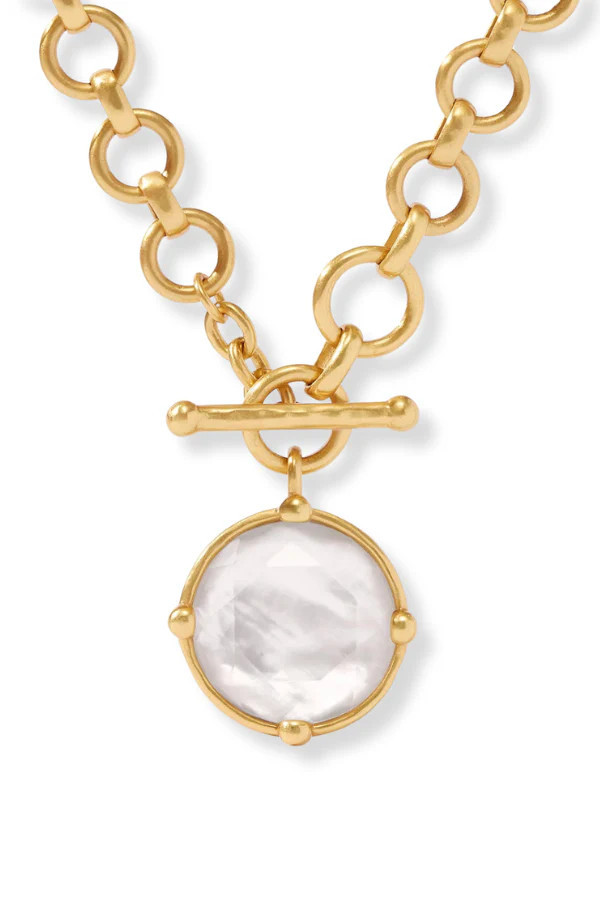 Julie Vos Honeybee Demi Iridescent Clear Crystal Statement Necklace | The Willow Tree