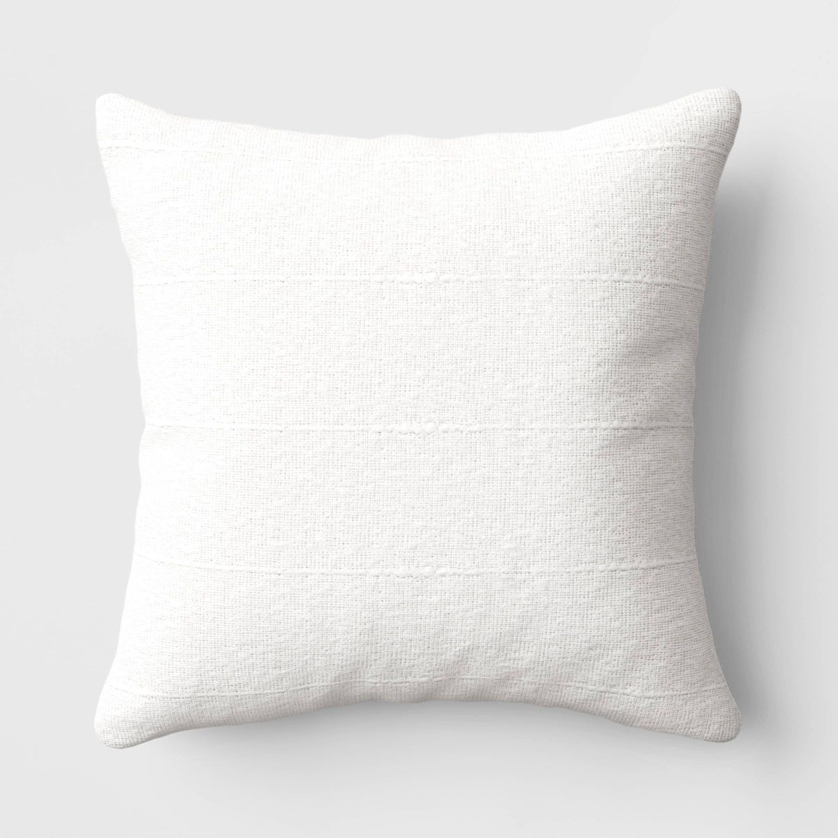 Textural Solid Square Throw Pillow Ivory - Threshold™ | Target