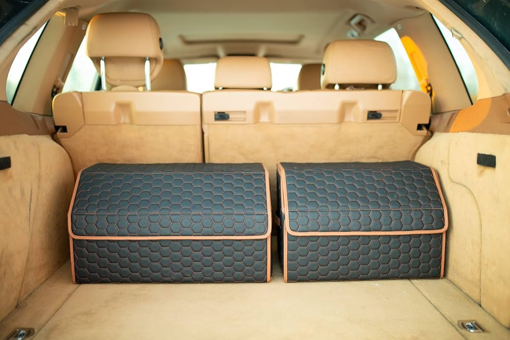 Foldable Trunk Organizer for Car Storage - Collapsible Auto Trunk Organizer With Lid - Trunk Orga... | Amazon (US)