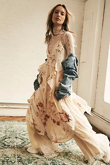 Audrey Embroidered Maxi Dress | Free People (UK)