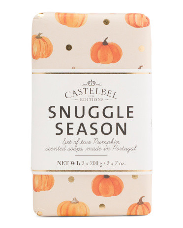 Set Of 2 Snuggle Season Pumpkin Scented Soap Set | TJ Maxx