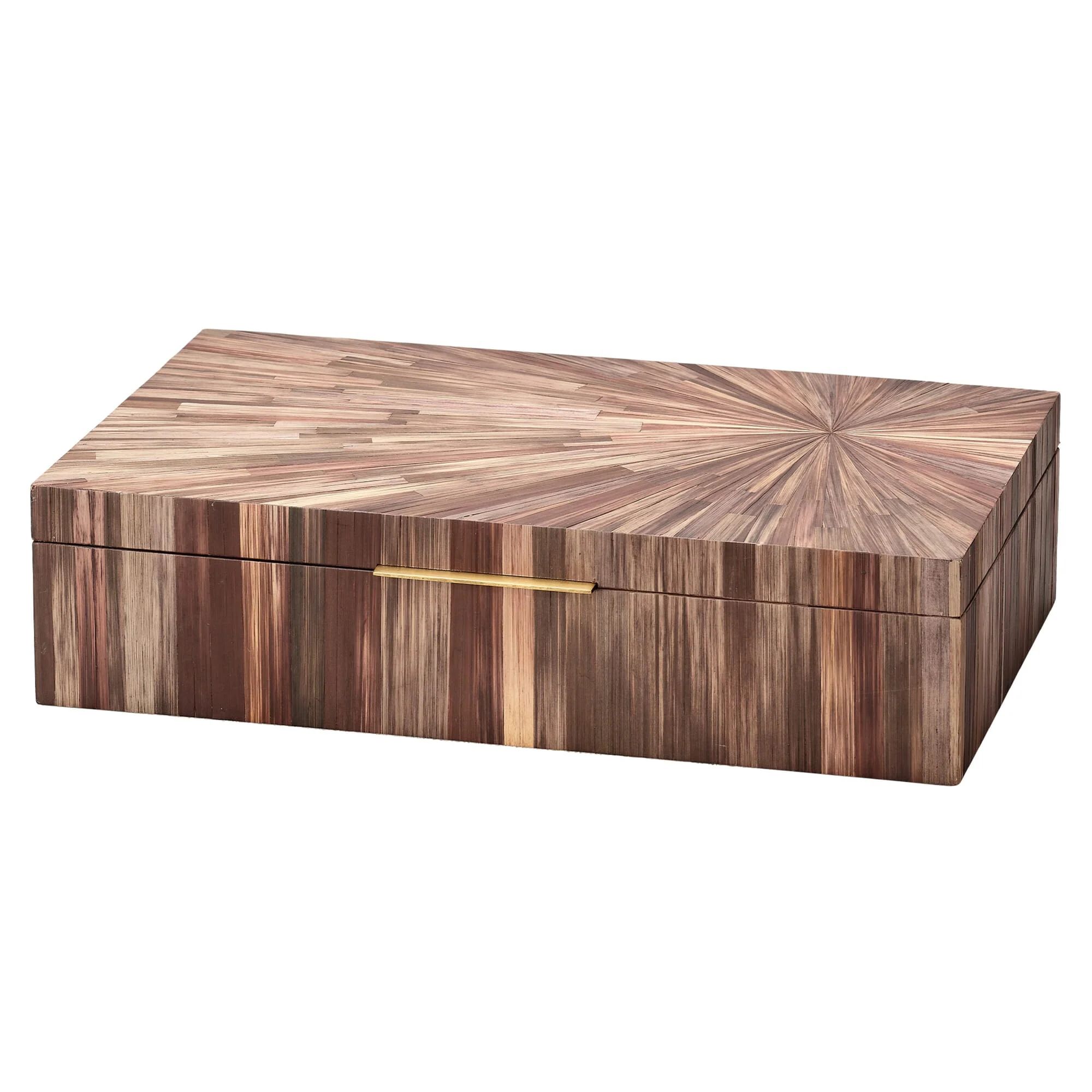 Palm Marquetry Box - Available in 2 Colors | Alchemy Fine Home