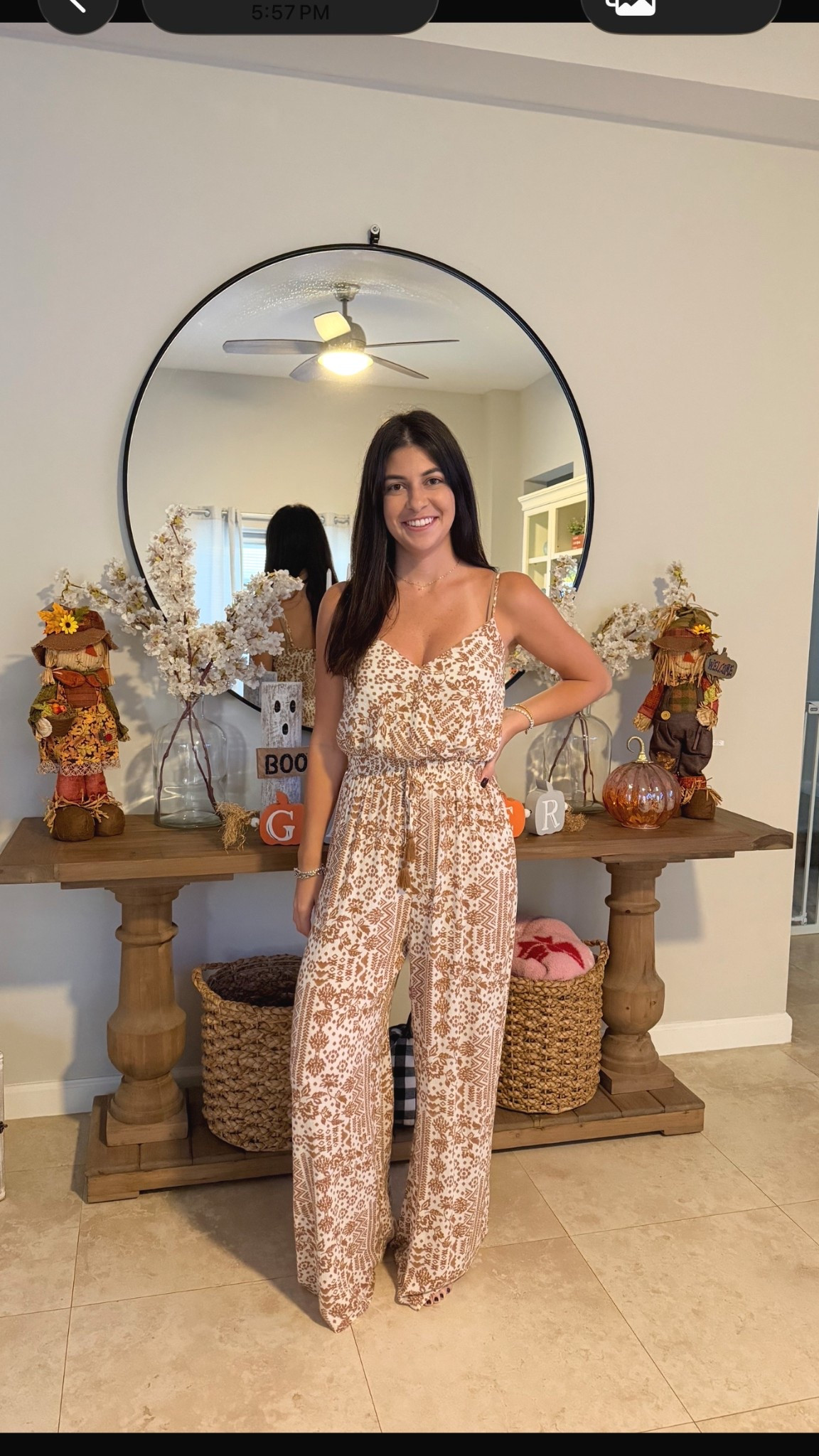 Wearing a size small in this adorable jumpsuit. Perfect fall outfit

Use code: NEW40 for discount 

#LTKStyleTip #LTKFindsUnder100 #LTKSaleAlert