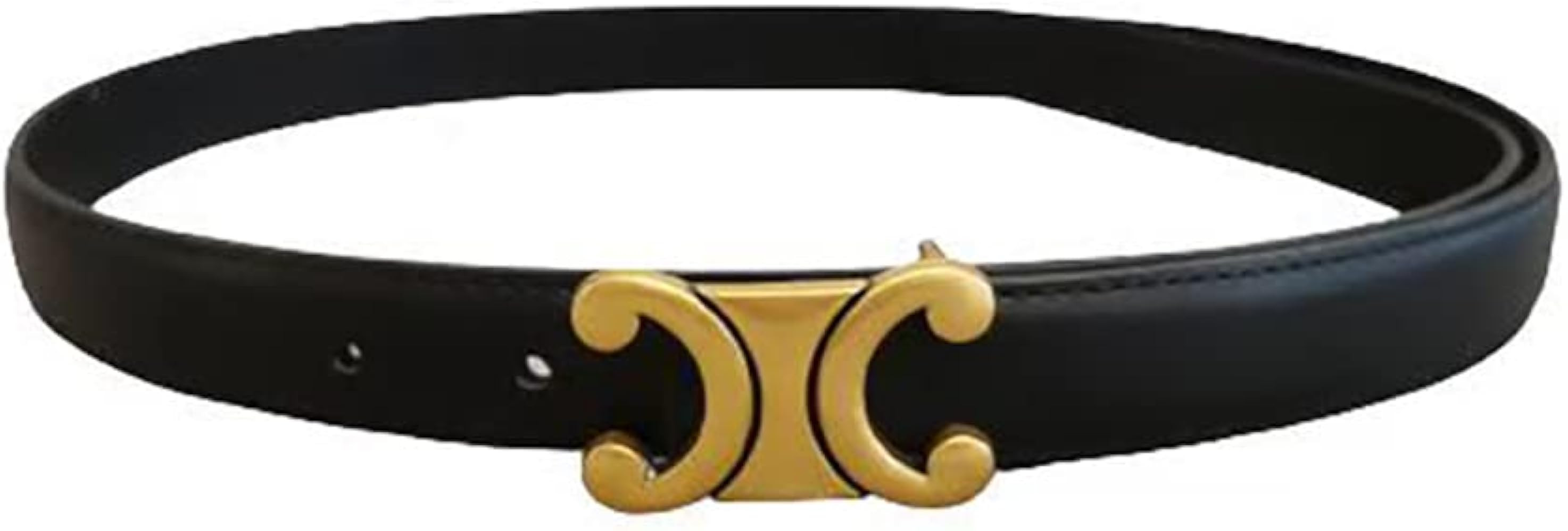 LEJUEKA Womens Belt, Leather belts 0.9'' Wideth Retro Fashion Skinny Thin Waist Belt for Jeans Pa... | Amazon (US)