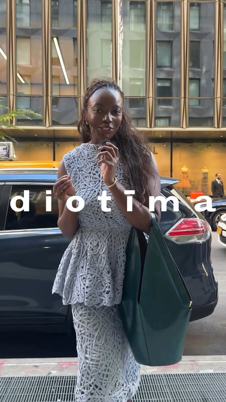 what i’m wearing to the Diotima SS27 show at #NYFW!