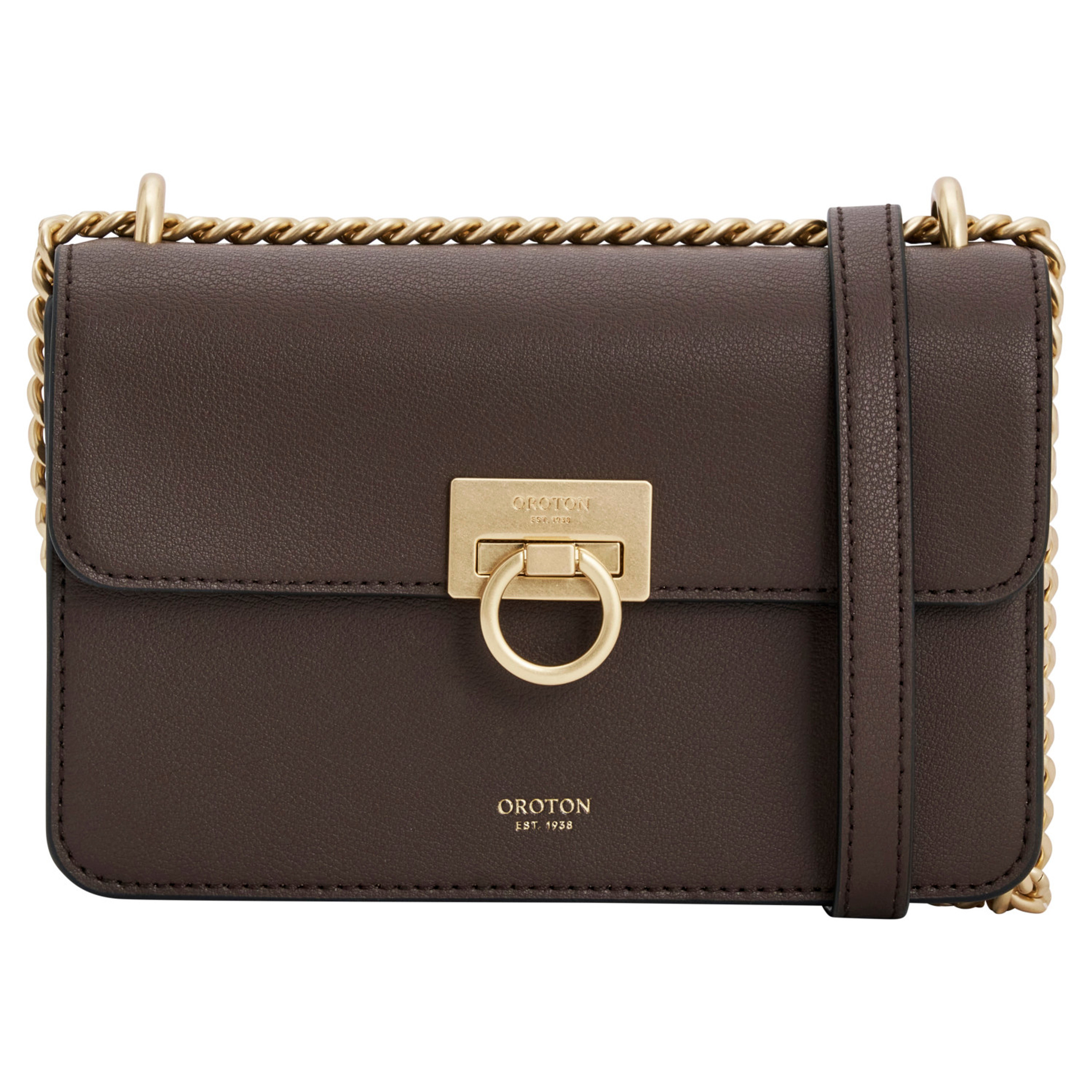 Yvette Small Clutch Bag Coffee Bean | Oroton