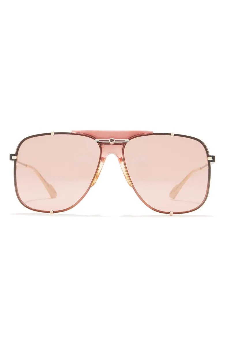 Gucci 63mm Aviator Sunglasses | Nordstromrack | Nordstrom Rack