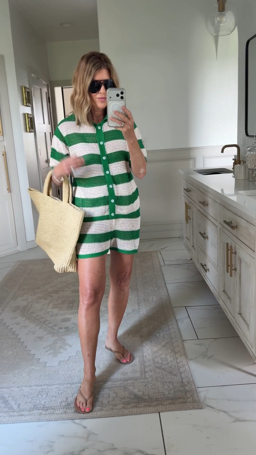 Wearing a size medium in this cute striped set from Amazon

#LTKMidsize