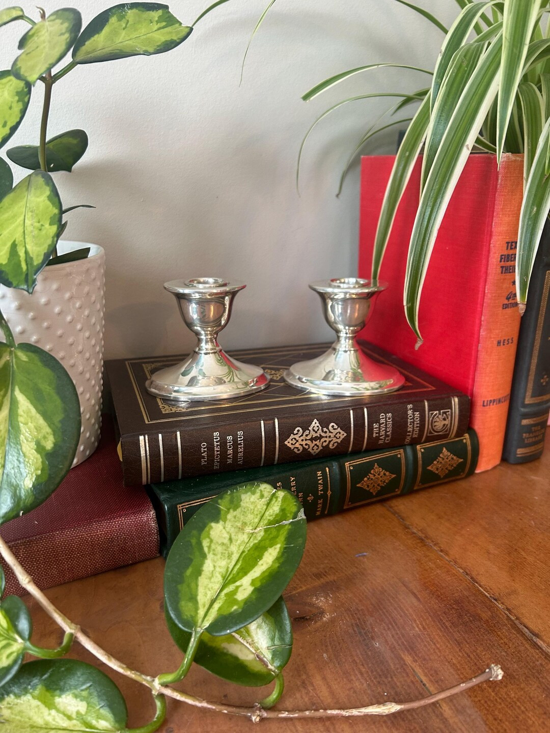 Vintage 1940s Benedict Proctor Silver Plated Candlestick Holders - US01 - Etsy | Etsy (US)