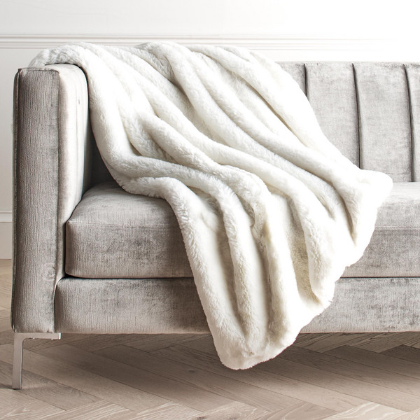 Chinchilla Throw - White | Z Gallerie