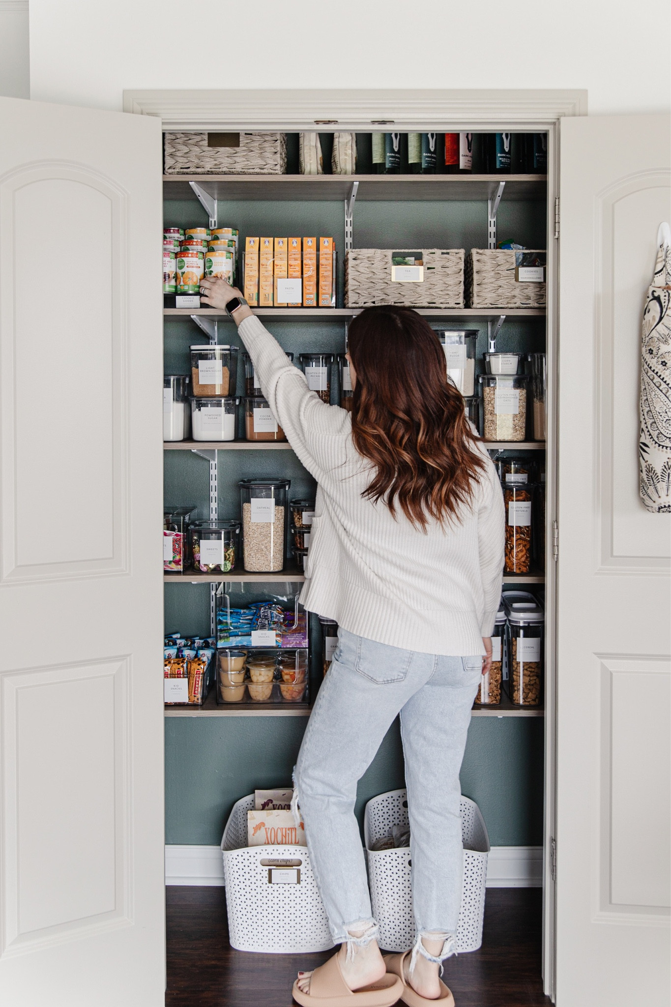 Pantry organization, airtight food storage containers, pantry baskets, clip on labels

#LTKunder100 #LTKhome #LTKFind