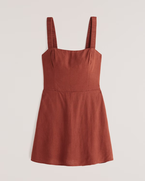 Women's Scrunchie Strap Skort Dress | Women's Dresses & Jumpsuits | Abercrombie.com | Abercrombie & Fitch (US)