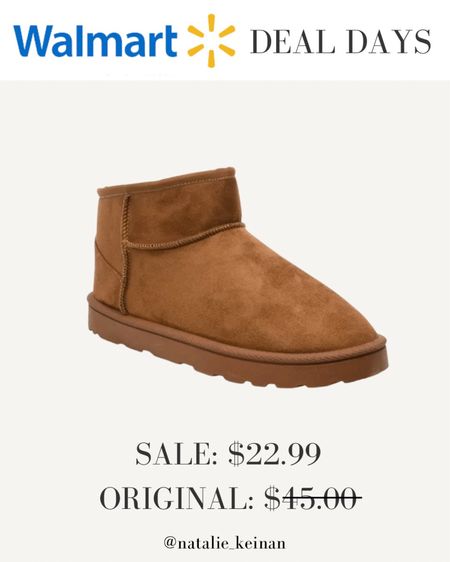 Ugg dupes! Only $22!! Walmart deal days. Ugg look for less! Everyday winter shoe!



#LTKunder50 #LTKsalealert #LTKshoecrush