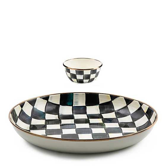 Courtly Check Chip & Dip Set | MacKenzie-Childs