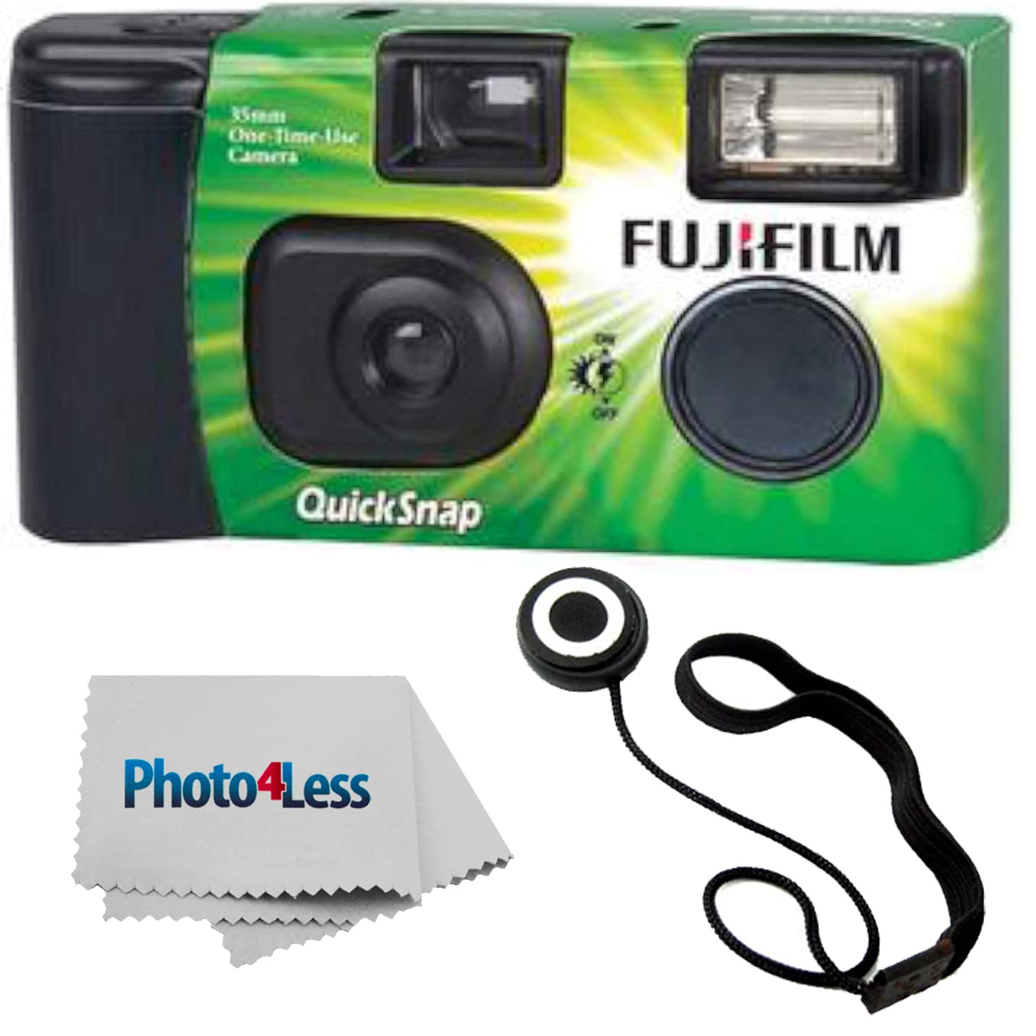 Fujifilm QuickSnap Flash 400 Disposable 35mm Camera - Hand Strap | Amazon (US)