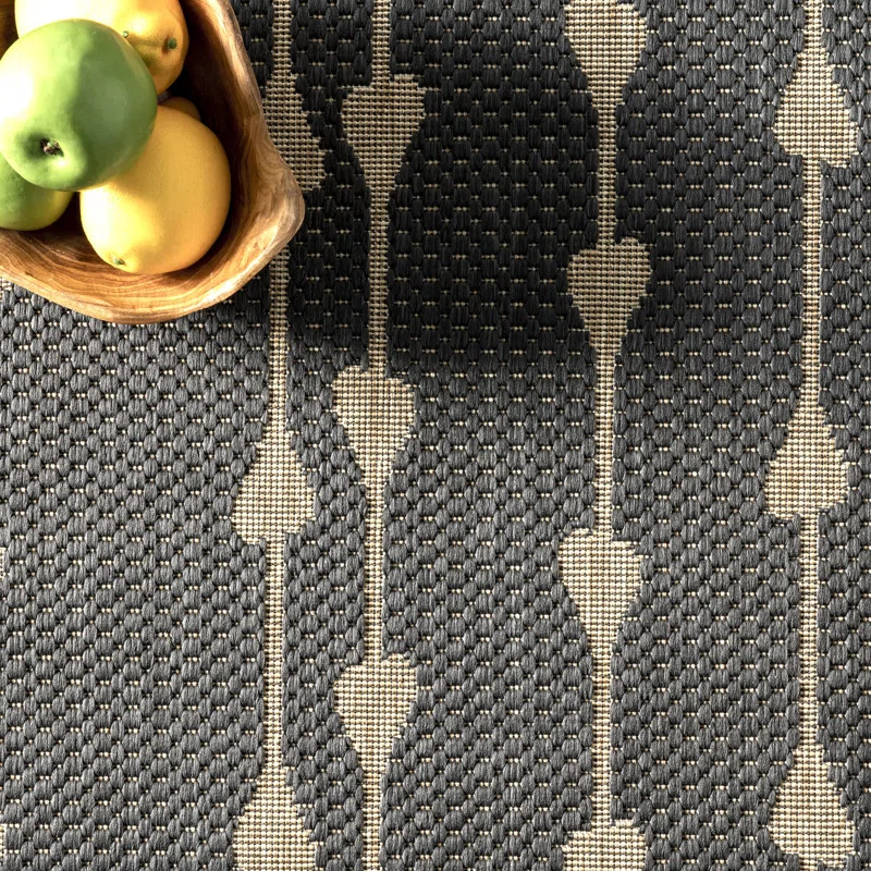 Leif Indoor / Outdoor Area Rug in Charcoal | Wayfair North America