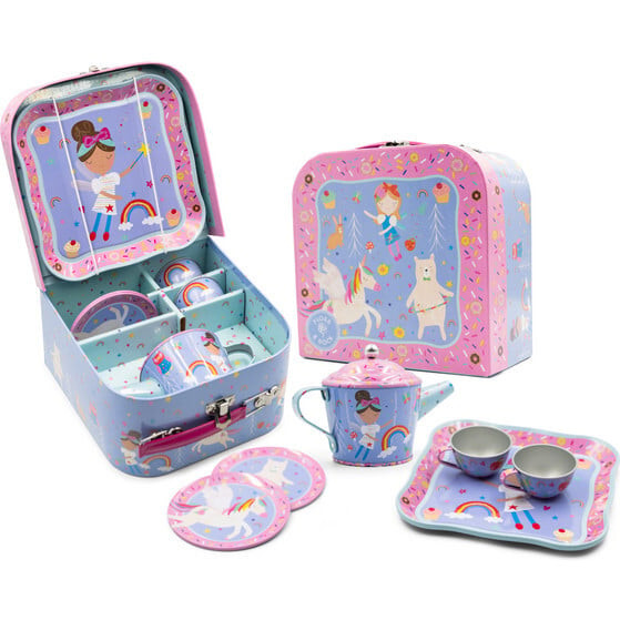 Rainbow Fairy 7pc Tin Tea Set | Maisonette