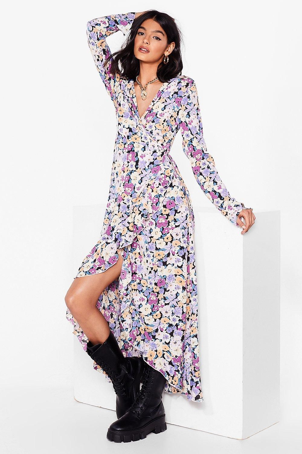 Womens Growing With It Floral Maxi Dress - Black | NastyGal (US & CA)