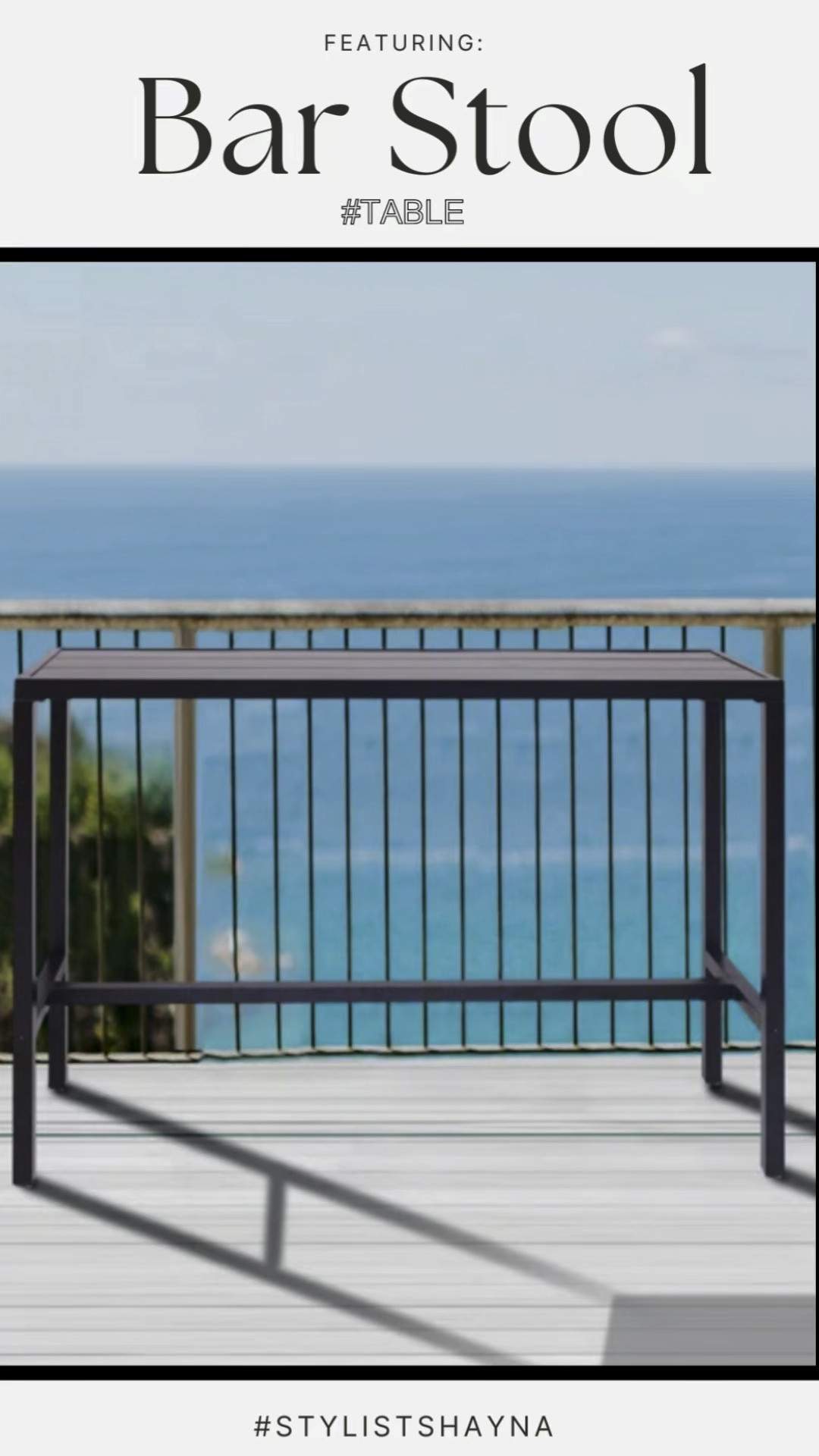 I am so glad I purchased this outdoor barstool for my pool. 
I had been looking for the perfect table that is sturdy, durable, length and height!! 

Interested! 
Comment #table for link or more information. 

#LTKHome #LTKVideo #LTKSummerSales