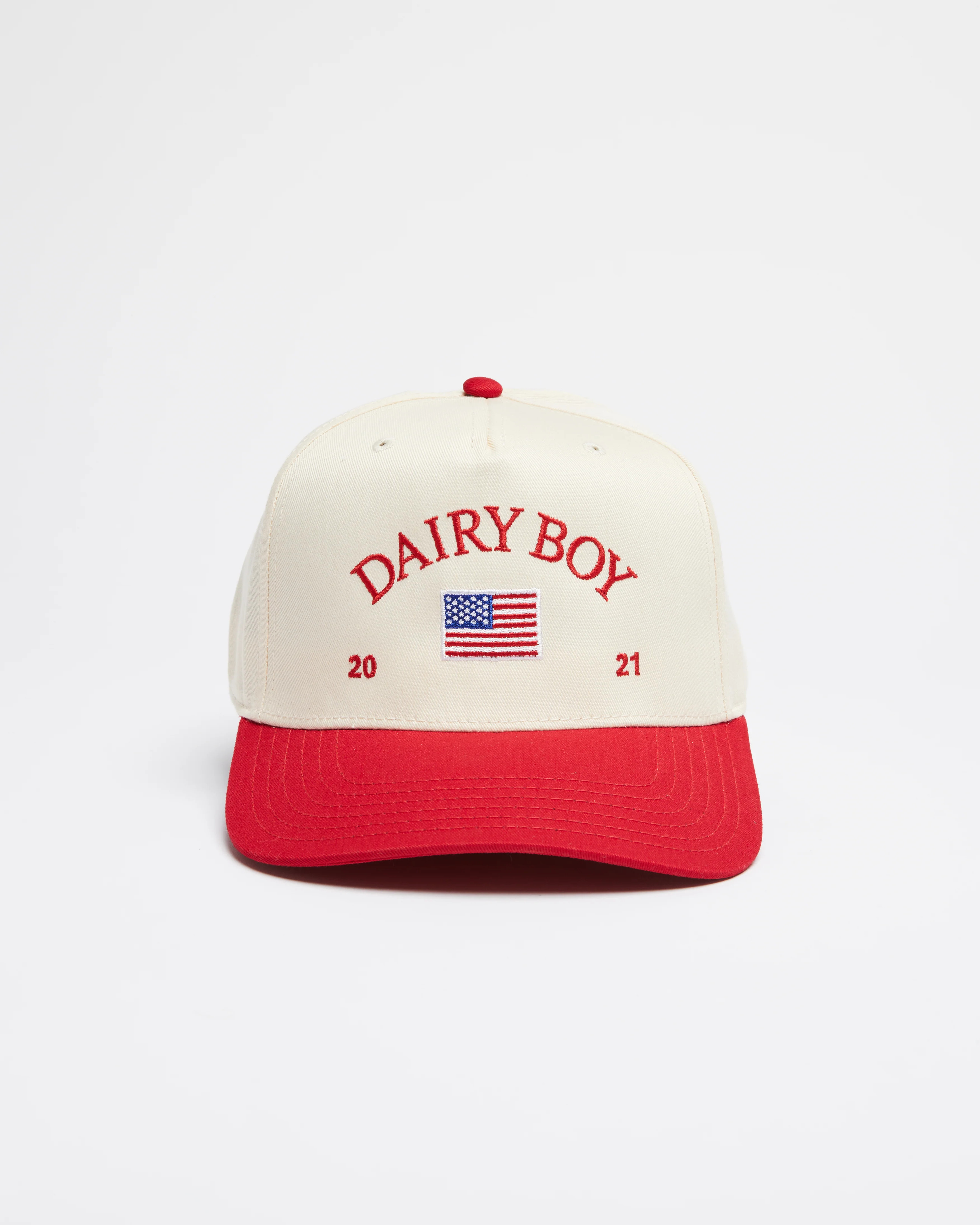 The American Trucker Hat - Red | Dairy Boy