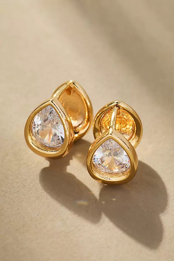 Dainty Teardrop Post Earrings | Anthropologie (US)