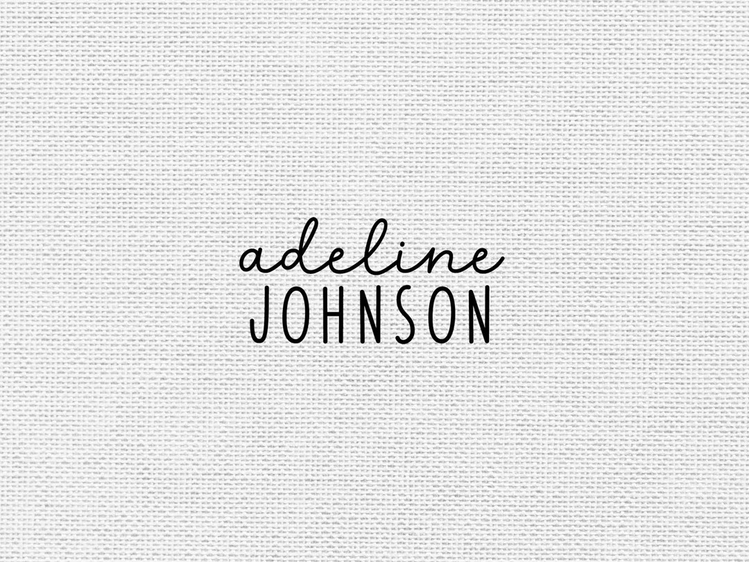 Kid Name Stamp | Kid Name Labels | Permanent Fabric Stamp | Rubber Stamp or Self Inking Stamp | 0... | Etsy (US)