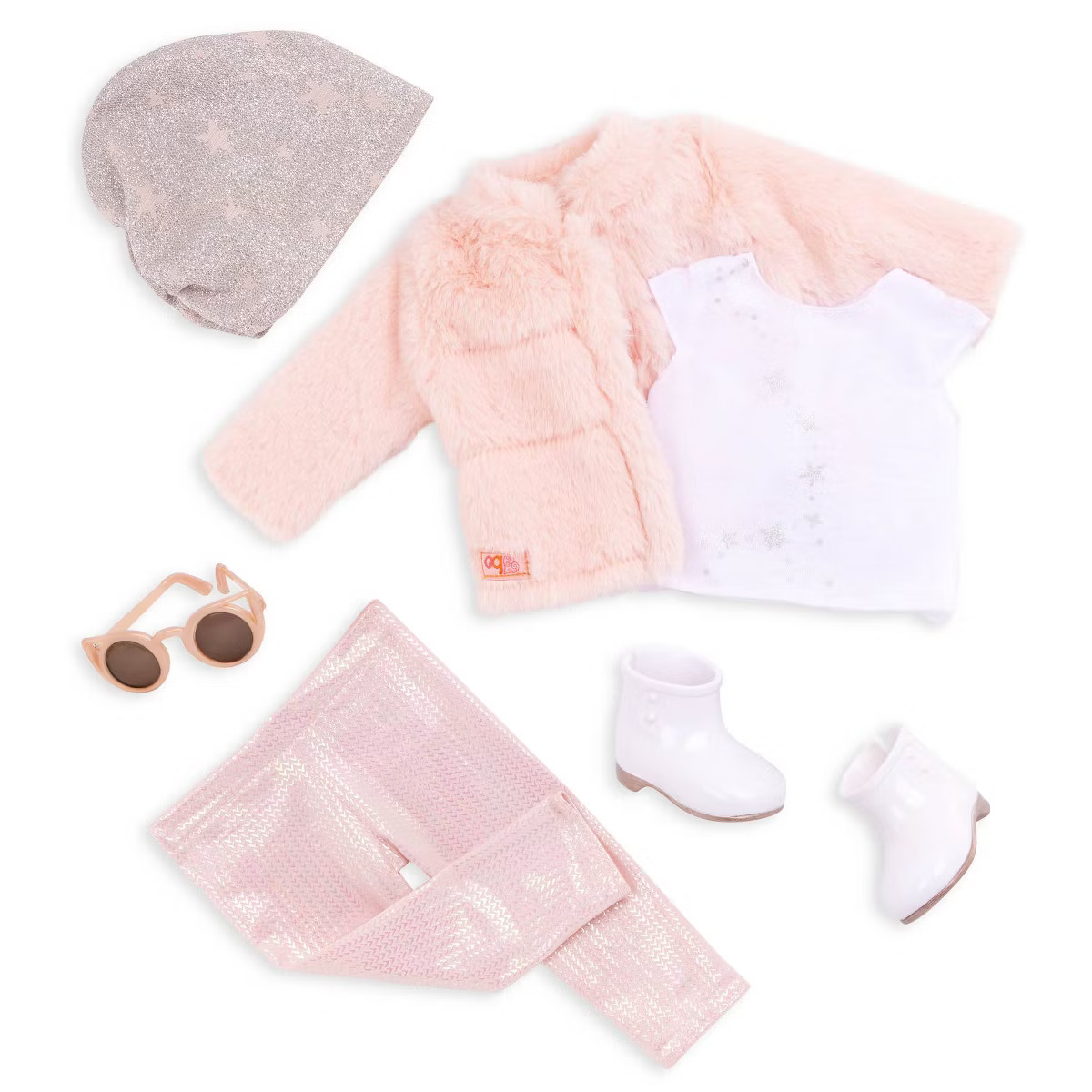 Our Generation Fancy & Furry Pink Faux-Fur Coat for 18" Dolls | Target