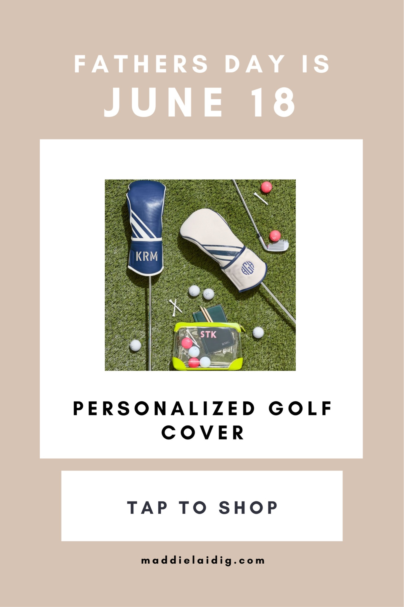 Father’s Day is June 18! Grab a personalized golf club cover and make his day! Orders over $100 this weekend get free shipping with code WEEKEND #fathersday #giftguide #golfgift #golf 

#LTKGiftGuide #LTKFind #LTKmens