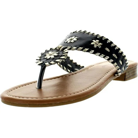 Pierre Dumas Womens Rosetta 1 Sandals Navy Combo 6.5 | Walmart (US)
