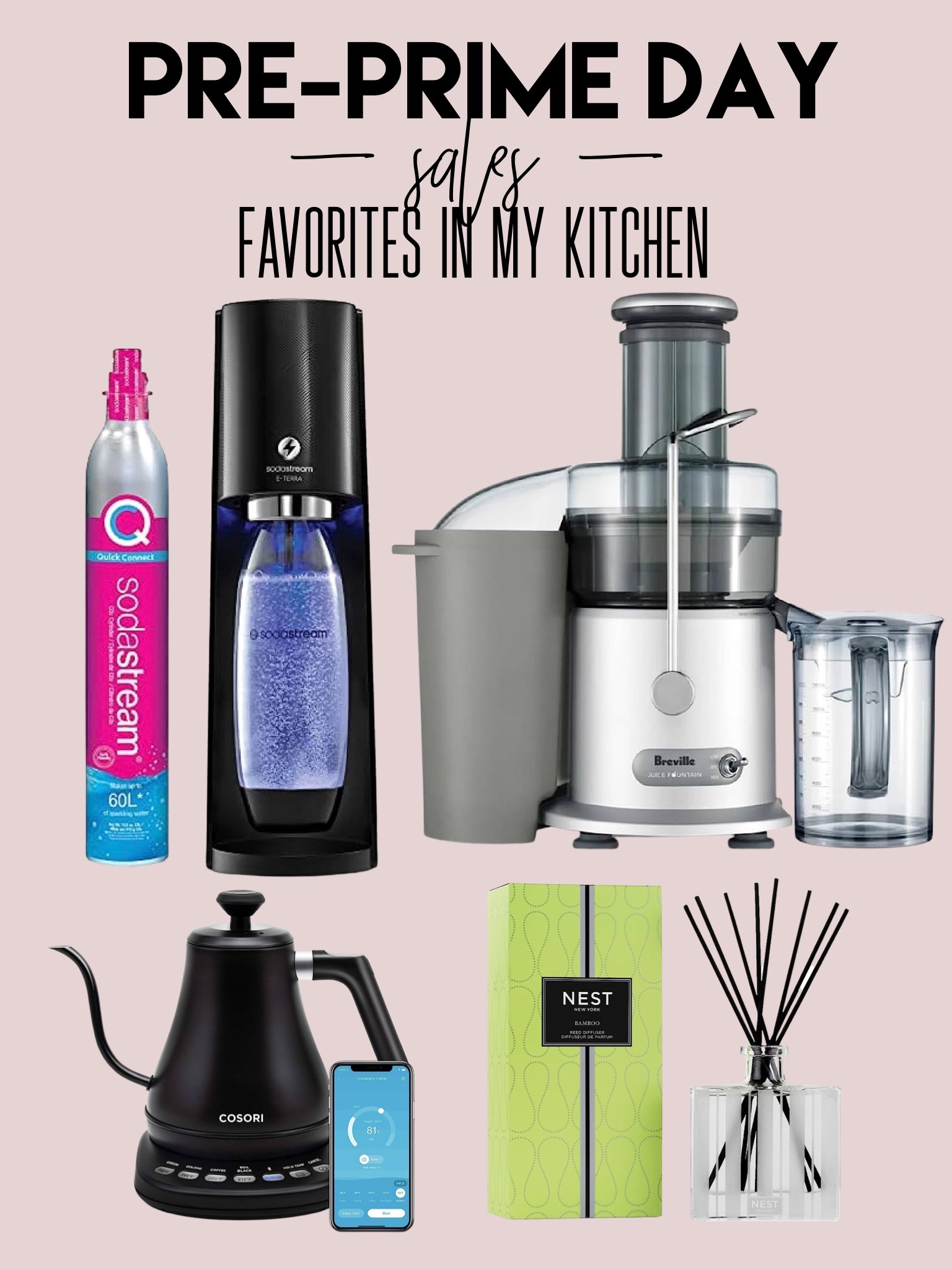 Prime day sales juicer soda stream kettle for hot water nest diffuser 

#LTKunder50 #LTKunder100 #LTKxPrimeDay